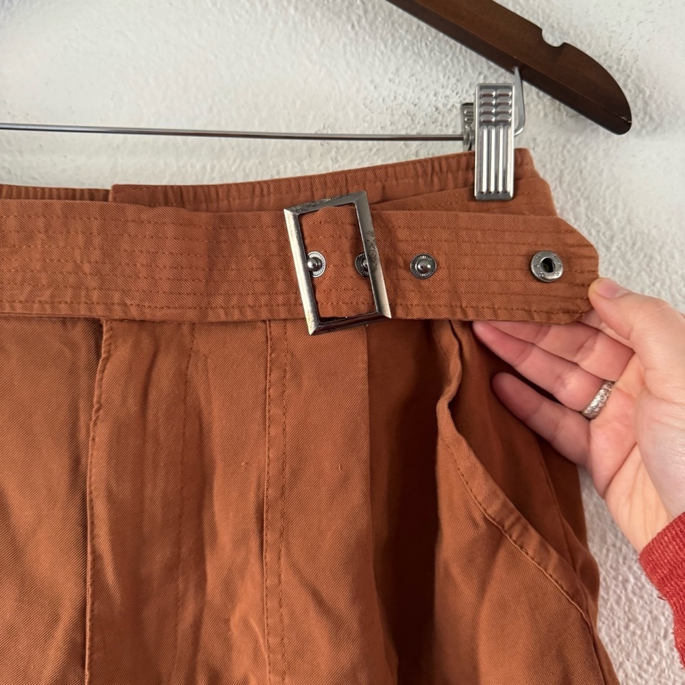 Boho Safari Forever 21 High Waisted Belted Shorts Cargo Utility Large Gorpcore - Picture 4 of 16